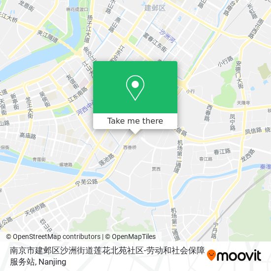 南京市建邺区沙洲街道莲花北苑社区-劳动和社会保障服务站 map