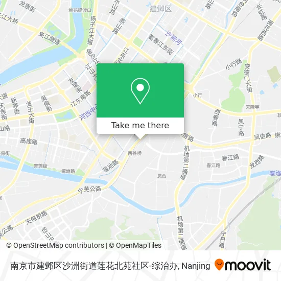 南京市建邺区沙洲街道莲花北苑社区-综治办 map