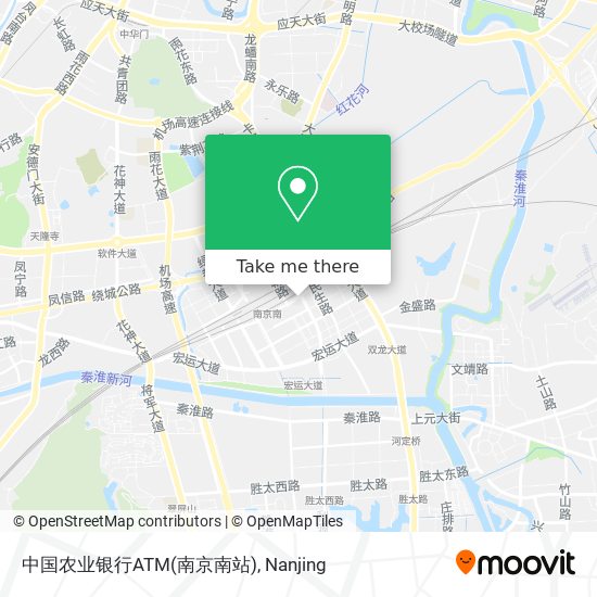 中国农业银行ATM(南京南站) map