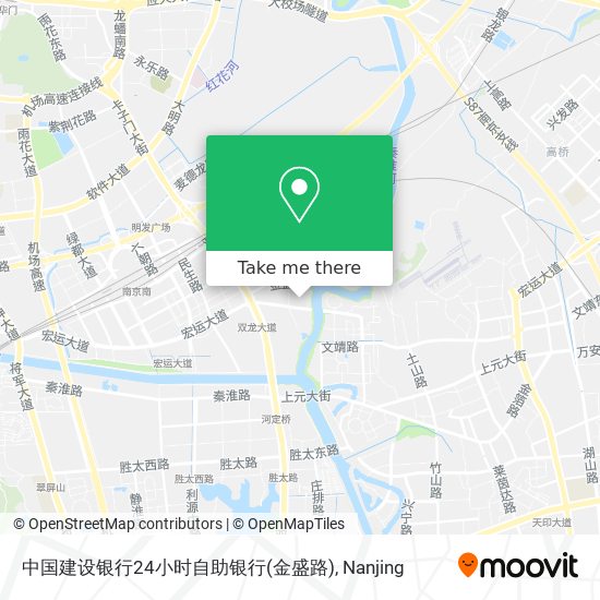 中国建设银行24小时自助银行(金盛路) map