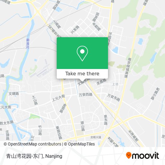 青山湾花园-东门 map