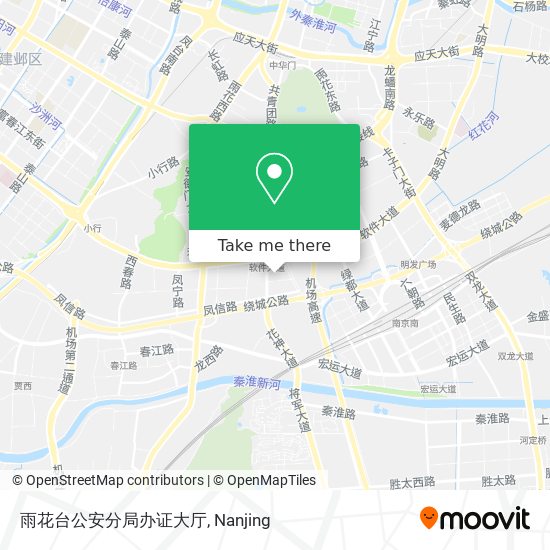 雨花台公安分局办证大厅 map