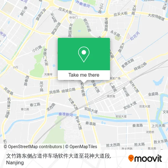 文竹路东侧占道停车场软件大道至花神大道段 map