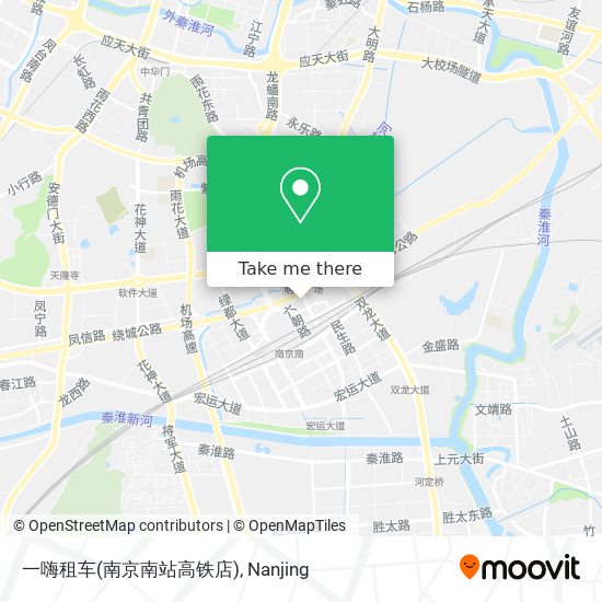 一嗨租车(南京南站高铁店) map