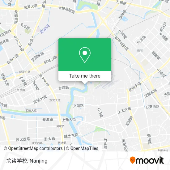岔路学校 map