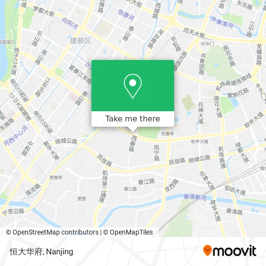 恒大华府 map