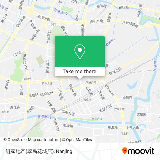 链家地产(翠岛花城店) map