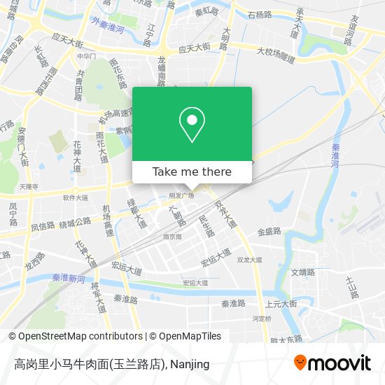 高岗里小马牛肉面(玉兰路店) map