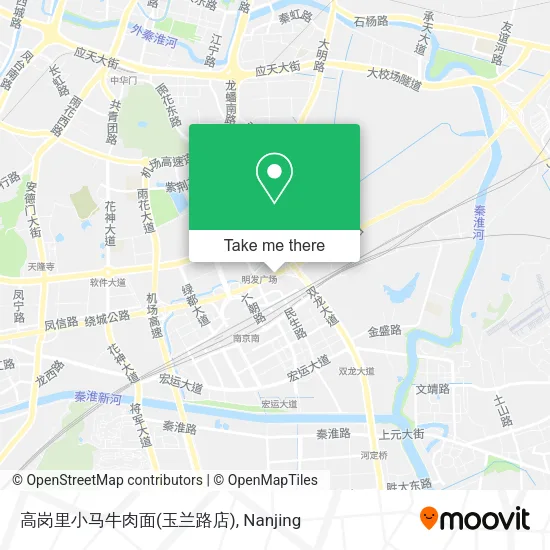 高岗里小马牛肉面(玉兰路店) map
