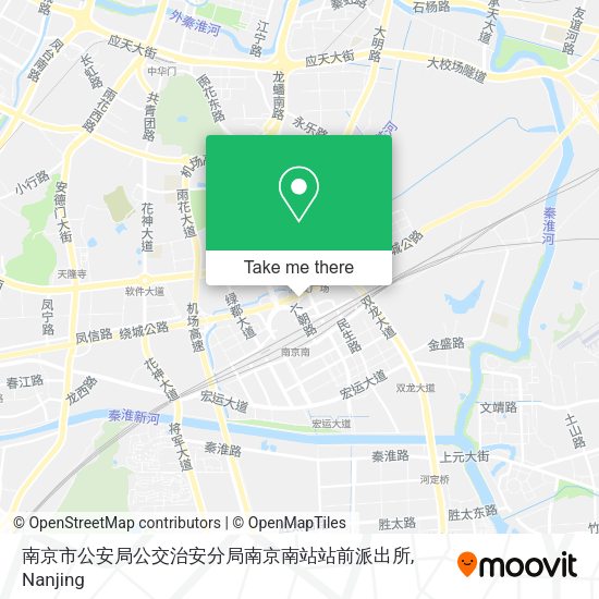 南京市公安局公交治安分局南京南站站前派出所 map