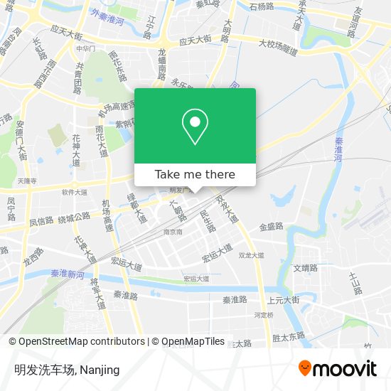 明发洗车场 map