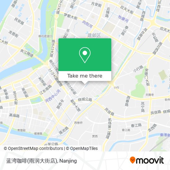 蓝湾咖啡(雨润大街店) map