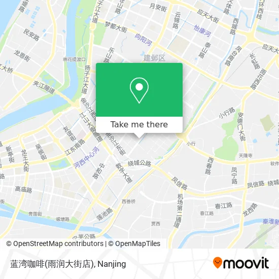 蓝湾咖啡(雨润大街店) map