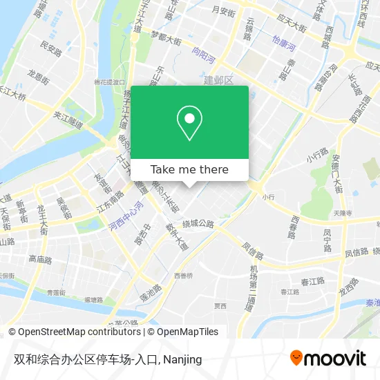 双和综合办公区停车场-入口 map