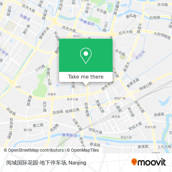阅城国际花园-地下停车场 map