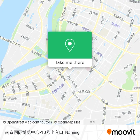 南京国际博览中心-10号出入口 map