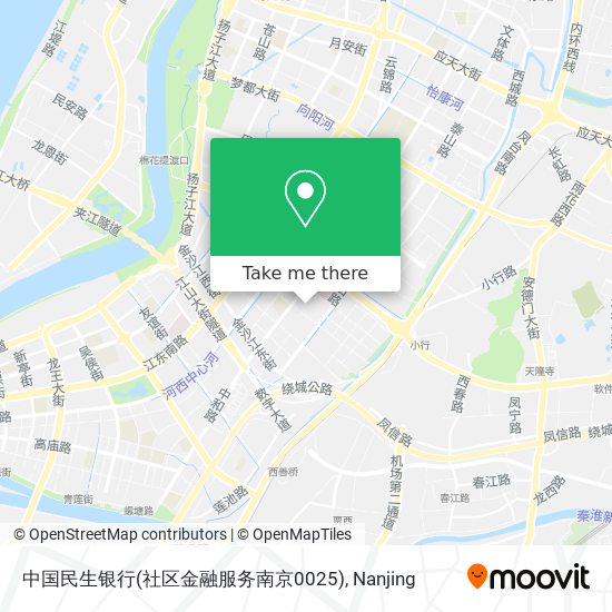 中国民生银行(社区金融服务南京0025) map