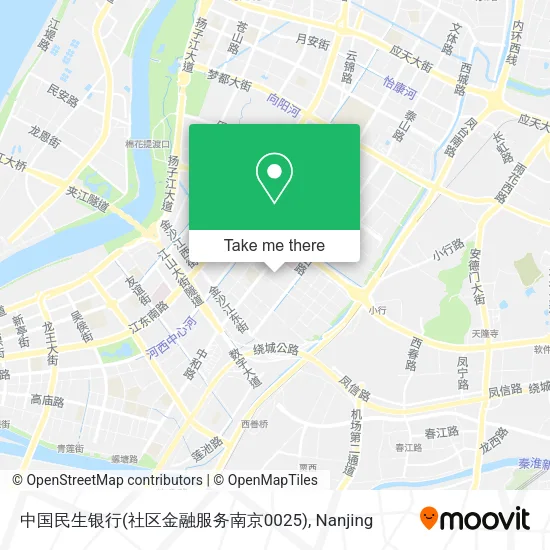 中国民生银行(社区金融服务南京0025) map