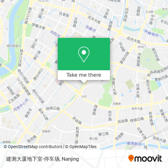 建测大厦地下室-停车场 map