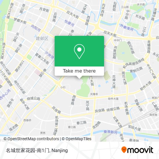 名城世家花园-南1门 map