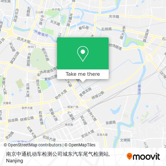 南京中通机动车检测公司城东汽车尾气检测站 map