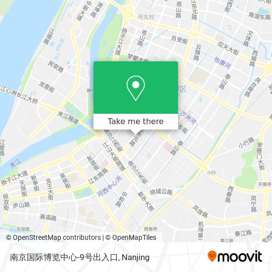 南京国际博览中心-9号出入口 map