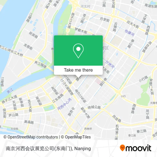 南京河西会议展览公司(东南门) map