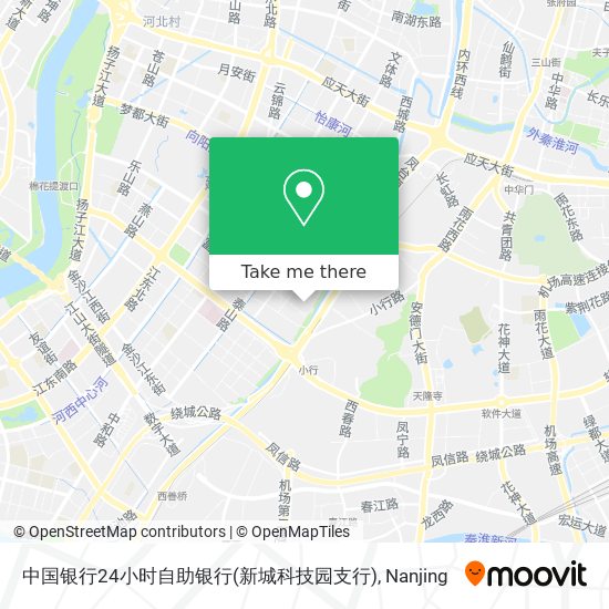 中国银行24小时自助银行(新城科技园支行) map