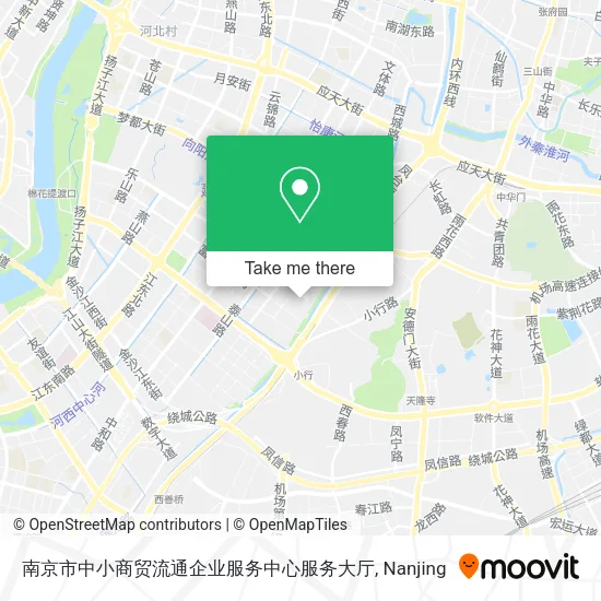 南京市中小商贸流通企业服务中心服务大厅 map