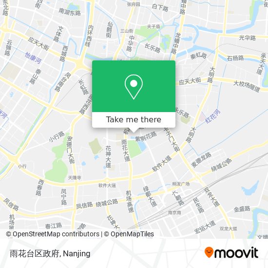 雨花台区政府 map