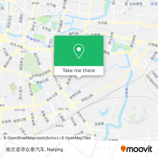南京道谛众泰汽车 map