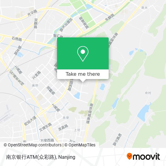 南京银行ATM(众彩路) map