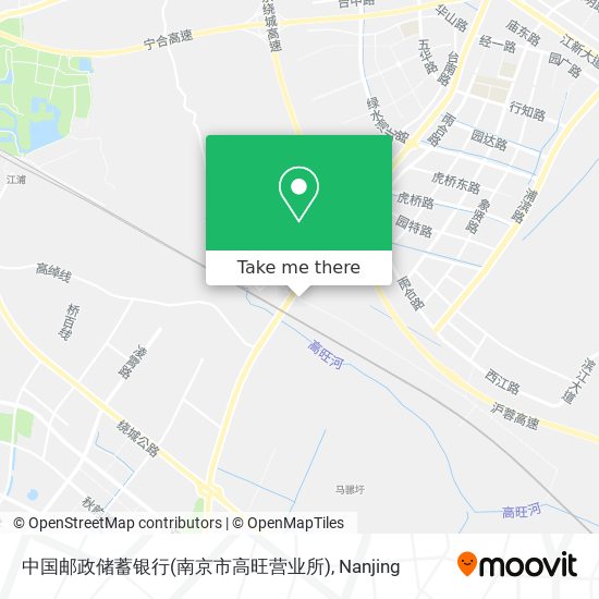 中国邮政储蓄银行(南京市高旺营业所) map