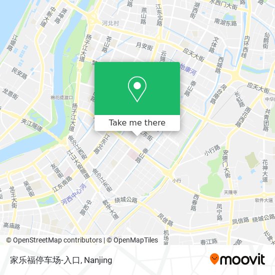 家乐福停车场-入口 map