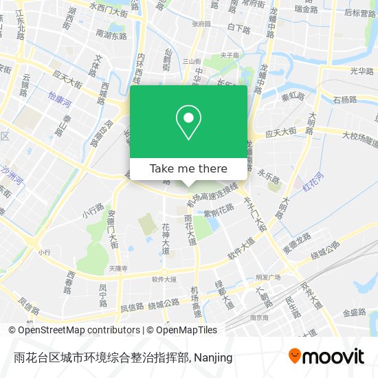 雨花台区城市环境综合整治指挥部 map