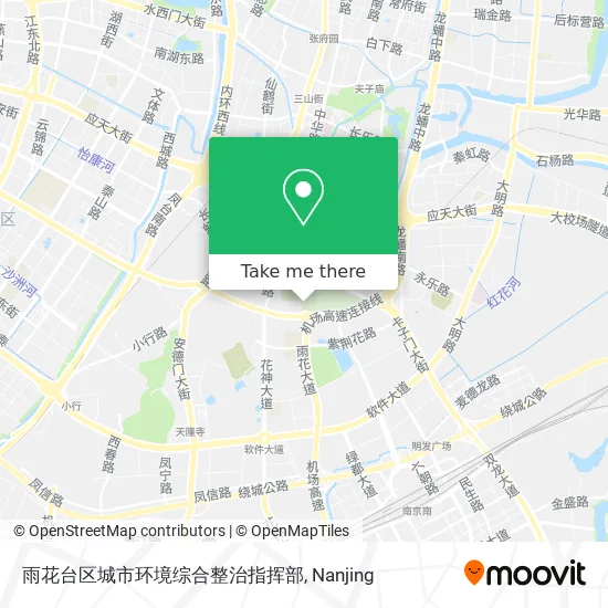 雨花台区城市环境综合整治指挥部 map