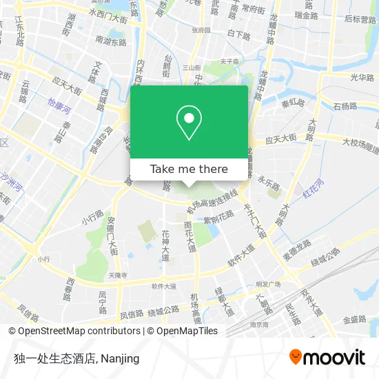 独一处生态酒店 map