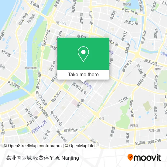 嘉业国际城-收费停车场 map