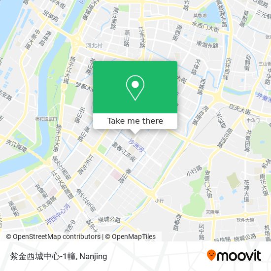 紫金西城中心-1幢 map