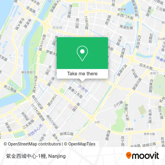 紫金西城中心-1幢 map