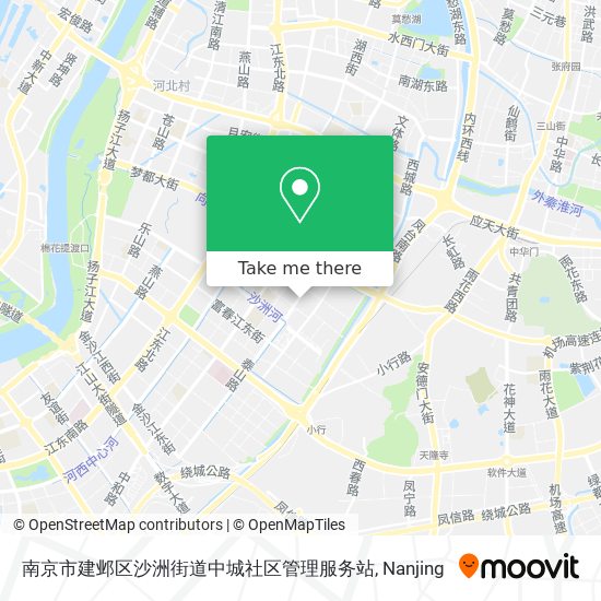 南京市建邺区沙洲街道中城社区管理服务站 map