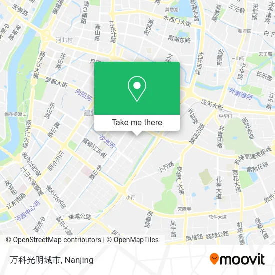 万科光明城市 map