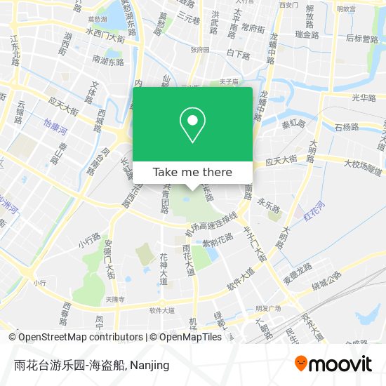 雨花台游乐园-海盗船 map