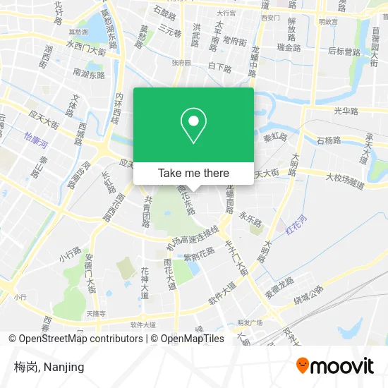 梅岗 map