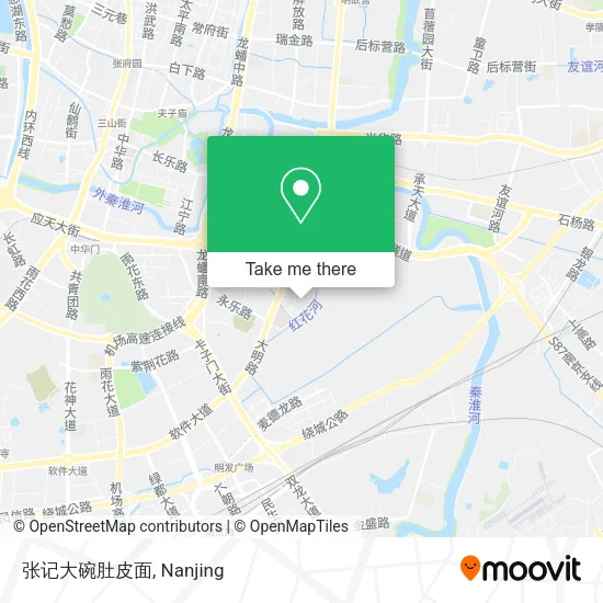 张记大碗肚皮面 map