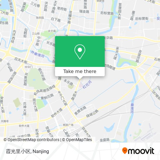 霞光里小区 map