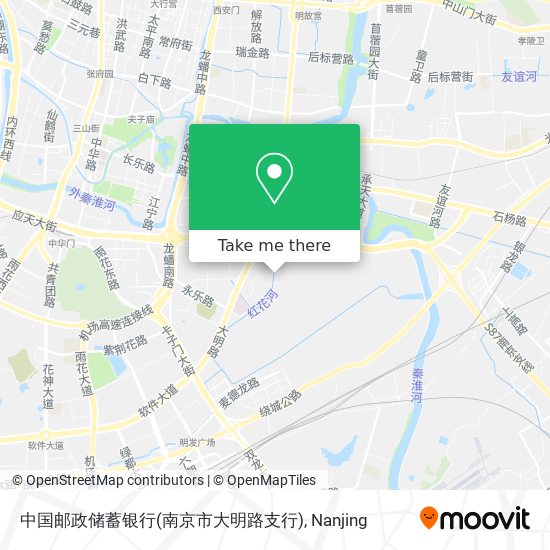中国邮政储蓄银行(南京市大明路支行) map