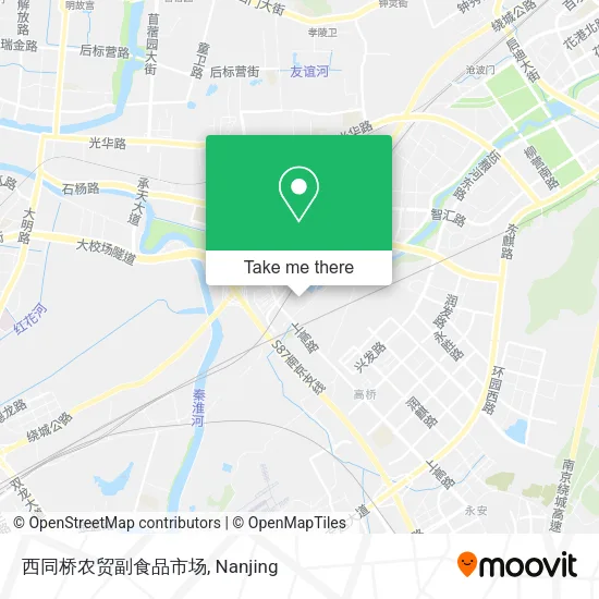 西同桥农贸副食品市场 map