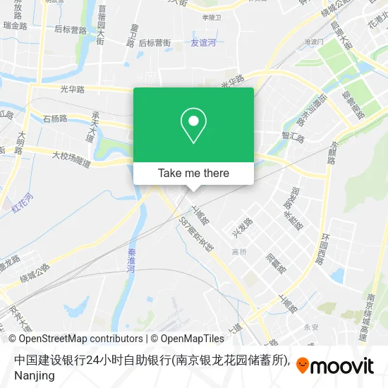 中国建设银行24小时自助银行(南京银龙花园储蓄所) map