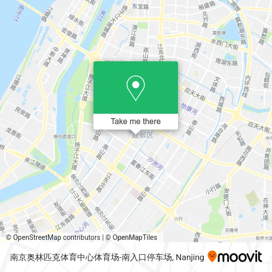 南京奥林匹克体育中心体育场-南入口停车场 map